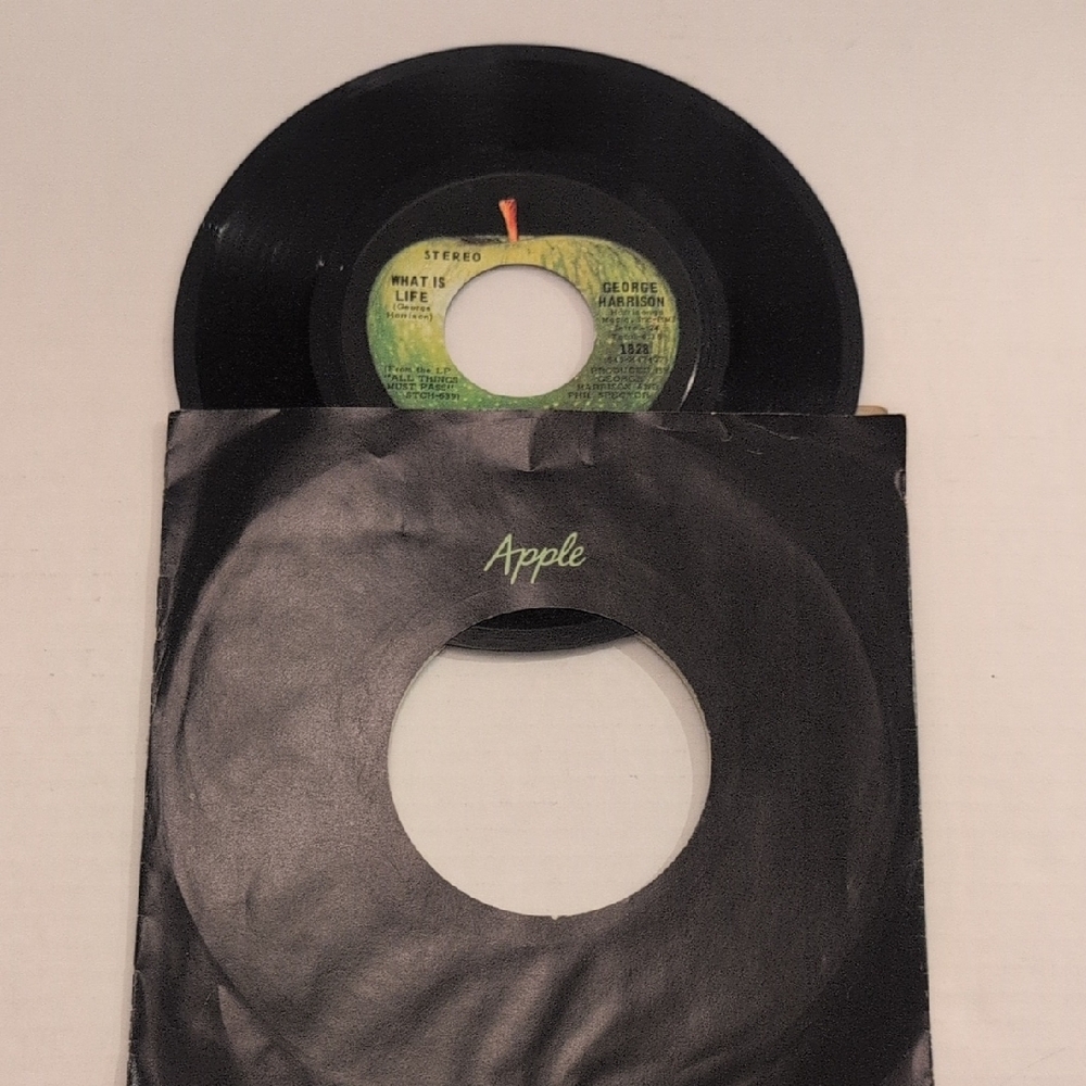 George Harrison 45 Single Vinyl Record What Is Life